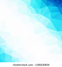 Blue Polygonal Mosaic Background, Creative Design Templates