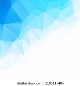 Blue Polygonal Mosaic Background, Creative Design Templates
