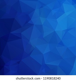 Blue Polygonal Mosaic Background, Creative Design Templates