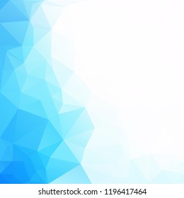 Blue Polygonal Mosaic Background, Creative Design Templates
