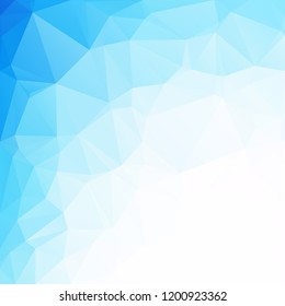 Blue Polygonal Mosaic Background, Creative Design Templates