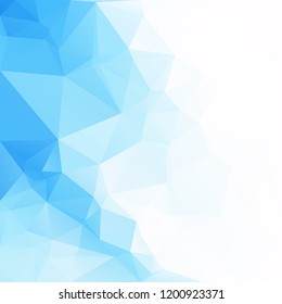 Blue Polygonal Mosaic Background, Creative Design Templates