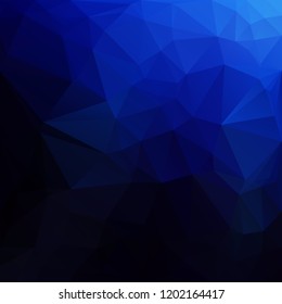 Blue Polygonal Mosaic Background, Creative Design Templates