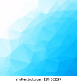 Blue Polygonal Mosaic Background, Creative Design Templates