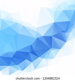 Blue Polygonal Mosaic Background, Creative Design Templates