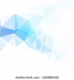Blue Polygonal Mosaic Background, Creative Design Templates