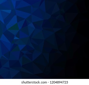 Blue Polygonal Mosaic Background, Creative Design Templates