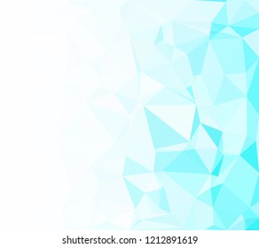 Blue Polygonal Mosaic Background, Creative Design Templates