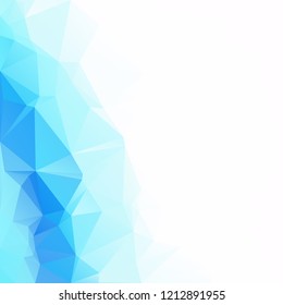 Blue Polygonal Mosaic Background, Creative Design Templates