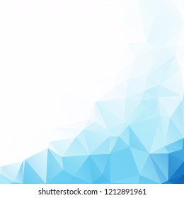 Blue Polygonal Mosaic Background, Creative Design Templates