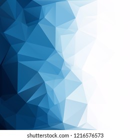 Blue Polygonal Mosaic Background, Creative Design Templates