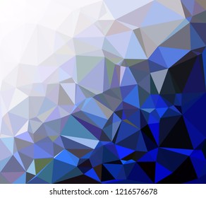 Blue Polygonal Mosaic Background, Creative Design Templates