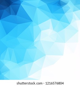 Blue Polygonal Mosaic Background, Creative Design Templates