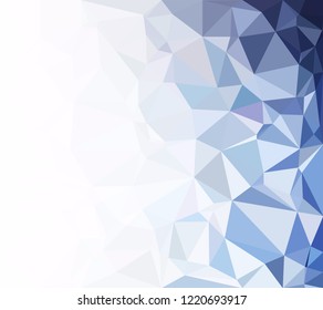 Blue Polygonal Mosaic Background, Creative Design Templates