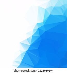 Blue Polygonal Mosaic Background, Creative Design Templates