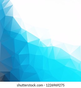 Blue Polygonal Mosaic Background, Creative Design Templates