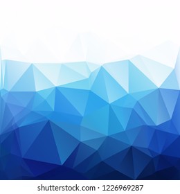 Blue Polygonal Mosaic Background, Creative Design Templates