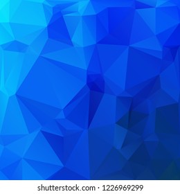 Blue Polygonal Mosaic Background, Creative Design Templates