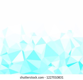 Blue Polygonal Mosaic Background, Creative Design Templates