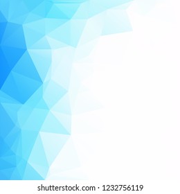 Blue Polygonal Mosaic Background, Creative Design Templates