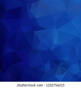 Blue Polygonal Mosaic Background, Creative Design Templates