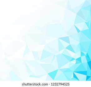Blue Polygonal Mosaic Background, Creative Design Templates
