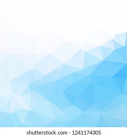 Blue Polygonal Mosaic Background, Creative Design Templates