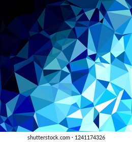 Blue Polygonal Mosaic Background, Creative Design Templates