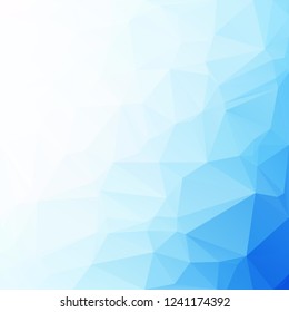 Blue Polygonal Mosaic Background, Creative Design Templates