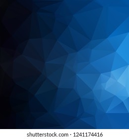 Blue Polygonal Mosaic Background, Creative Design Templates