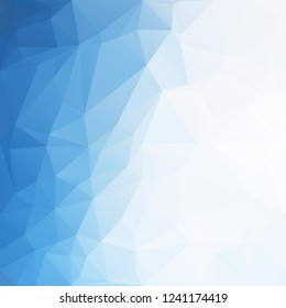 Blue Polygonal Mosaic Background, Creative Design Templates