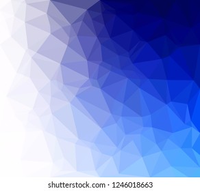 Blue Polygonal Mosaic Background, Creative Design Templates
