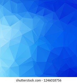 Blue Polygonal Mosaic Background, Creative Design Templates