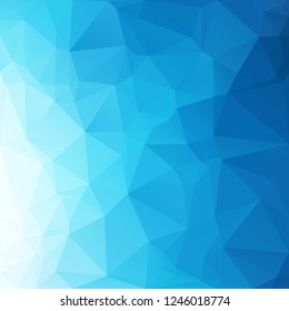 Blue Polygonal Mosaic Background, Creative Design Templates