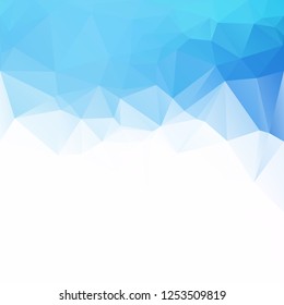 Blue Polygonal Mosaic Background, Creative Design Templates