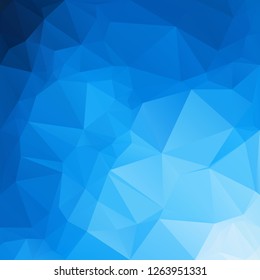 Blue Polygonal Mosaic Background, Creative Design Templates