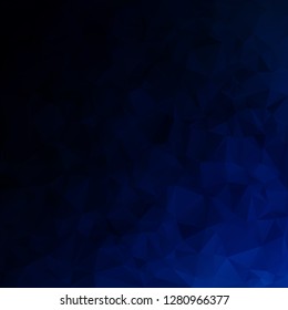 Blue Polygonal Mosaic Background, Creative Design Templates