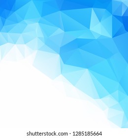 Blue Polygonal Mosaic Background, Creative Design Templates