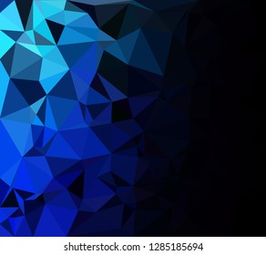 Blue Polygonal Mosaic Background, Creative Design Templates