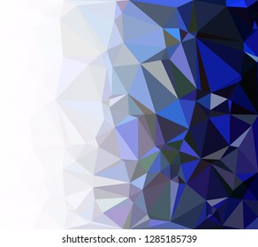 Blue Polygonal Mosaic Background, Creative Design Templates