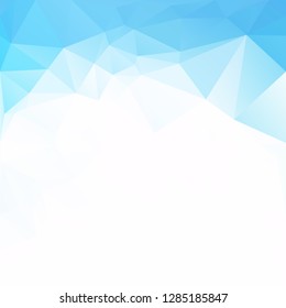 Blue Polygonal Mosaic Background, Creative Design Templates
