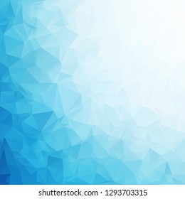 Blue Polygonal Mosaic Background, Creative Design Templates