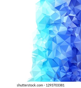 Blue Polygonal Mosaic Background, Creative Design Templates
