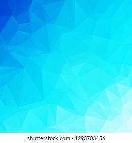 Blue Polygonal Mosaic Background, Creative Design Templates