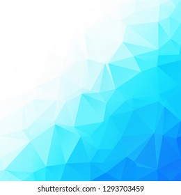 Blue Polygonal Mosaic Background, Creative Design Templates