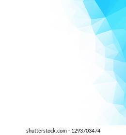 Blue Polygonal Mosaic Background, Creative Design Templates