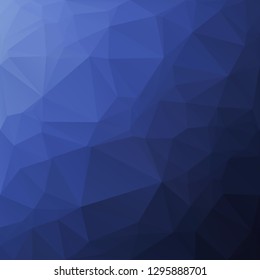 Blue Polygonal Mosaic Background, Creative Design Templates