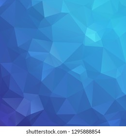 Blue Polygonal Mosaic Background, Creative Design Templates