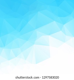 Blue Polygonal Mosaic Background, Creative Design Templates