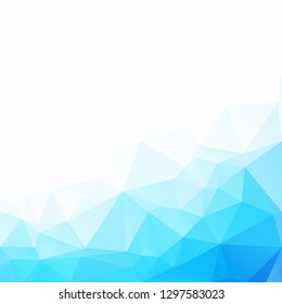 Blue Polygonal Mosaic Background, Creative Design Templates